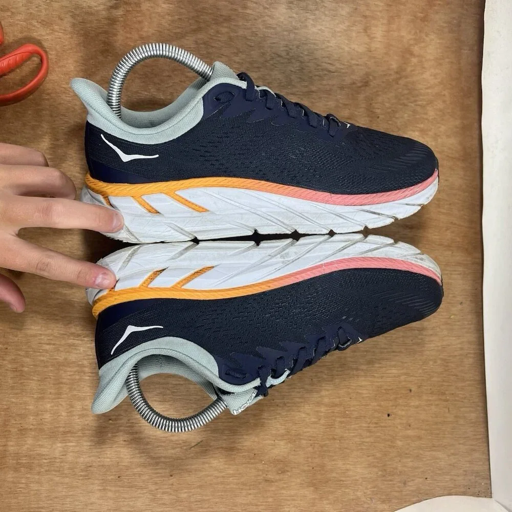 Hoka One One Clifton 7 Womens Size 7.5 US Blue Running Shoes